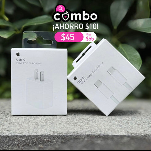 APPLE CUBO CARGA RAPIDA 20W PARA IPHONE